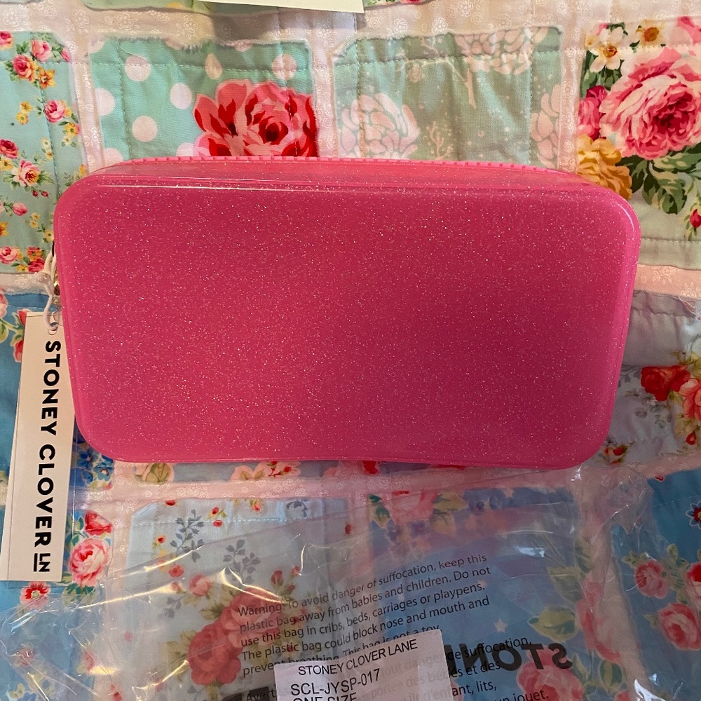 New small jelly pouch in Bubblegum